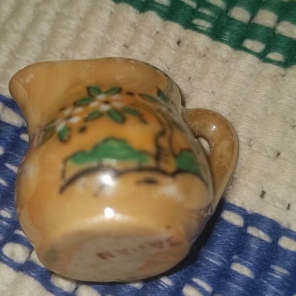 Vintage ceramic deer tree miniature jugs Japan - Picture 10 of 12